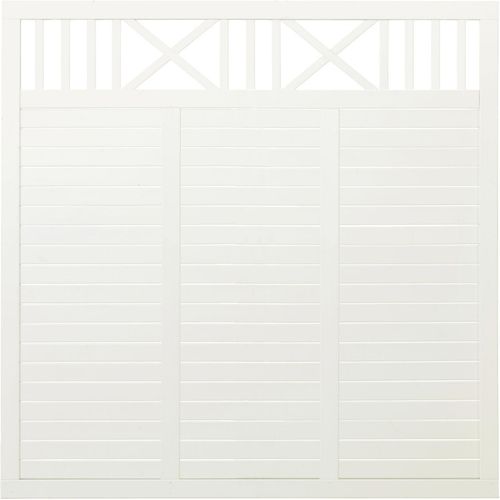 Plus Zaun Nostalgie 180 x 180 cm RAL 9010 Weiß