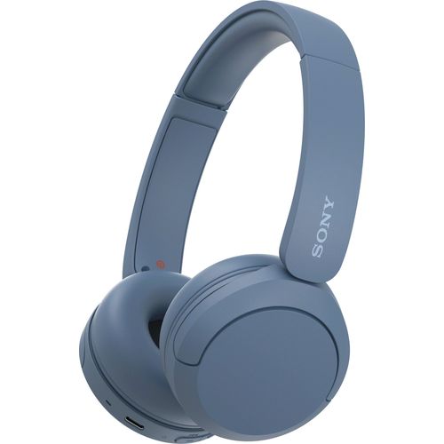 SONY On-Ear-Kopfhörer "WHCH520", blau, B:17,2cm H:22,8cm T:4,4cm, Kopfhörer, 200 Std. Max. Akkulaufzeit (Standby), On-Ear-Kopfhörer
