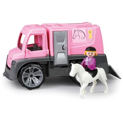 Spielzeug-Transporter LENA "Truxx, Pferdetransporter", rosa, Spielzeugfahrzeuge, KinderB:16cm H:16cm T:29cm, Kunststoff, Spielzeug-Transporter, Made in Europe, B:16cm H:16cm T:29cm