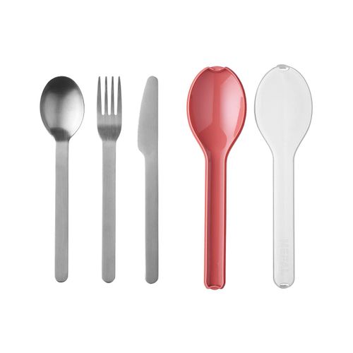 Besteck-Set MEPAL "Besteck-Set Ellipse", bunt (vivid mauve), Essbesteck-Sets, Besteck-Set