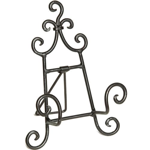 Kochbuchhalter AMBIENTE HAUS "Staffelei 19cm", schwarz, B:14cm H:19cm T:12cm, Schmiedeeisen, Buchstützen, Kochbuchhalter