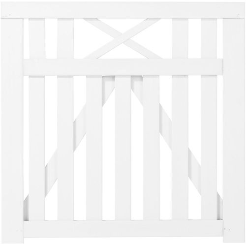 Plus Zauntor Vinesse 100 x 98 cm weiß