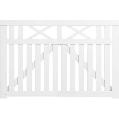 Plus Zauntor Vinesse 150 x 98 cm weiß