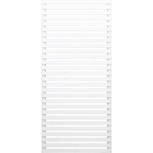 Zaun Teilelement PLUS Tokyo 83 x 180 cm RAL 9010 weiß