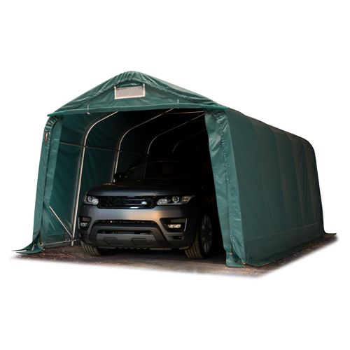 Garagenzelt Carport 3,3 x 6 m in grün Unterstand Lagerzelt PVC 800 N Plane, für Betonuntergrund