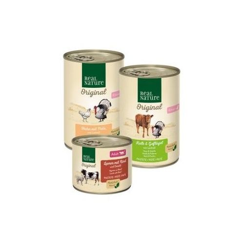 REAL NATURE Classic Kitten Paquet mixte 6x400g