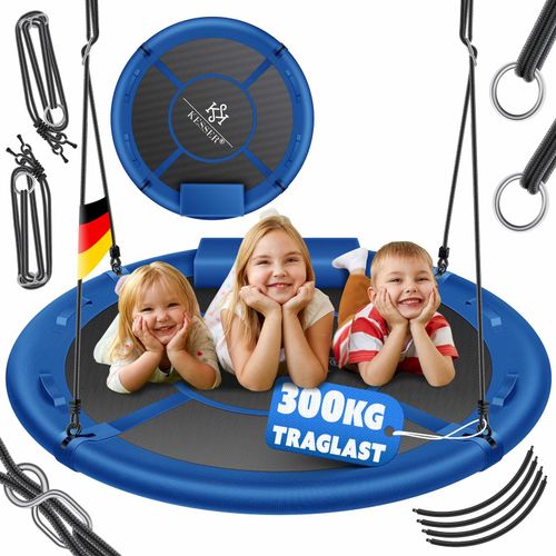 KESSER® Nestschaukel Tellerschaukel Hängeschaukel Rundschaukel Schaukel verstellbar Garten-Schaukel Kinderschaukel Indoor - Outdoor-Schaukel für Kinder & Erwachsene