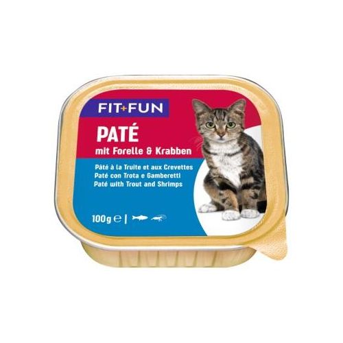 FIT+FUN Adult Paté Truite et crabe 32x100 g