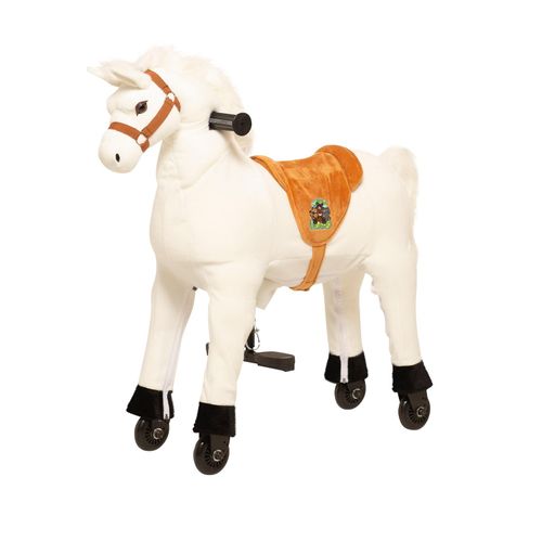 Animal Riding Reitpferd Snowy small (Kinder 3 Jahre, Sattelhöhe 56 cm, Rollen)