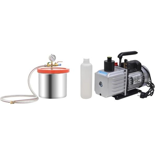 Vakuumkammer mit 2-stufiger Pumpe 7,4 L