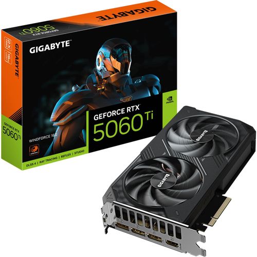 GeForce RTX 5060 Ti WINDFORCE 16G (DLSS 4, 3x DisplayPort, 1x HDMI 2.1)