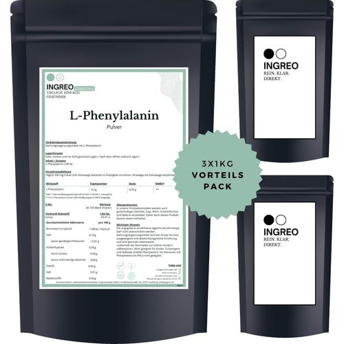 L-Phenylalanin Pulver (40-100 Mesh) – 3kg (3X1kg)