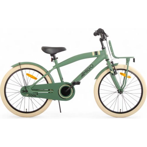 AMIGO Kinderfahrräder Jungen 2Cool 20 Zoll Jungen Rücktrittbremse Grün