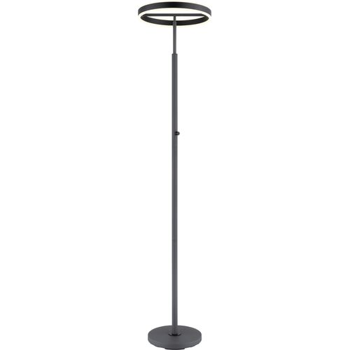 GLOBO LIGHTING Deckenfluter "EMANUEL", anthrazit, 1, Ø 40cm H: 181cm, 1 Stk., Leuchten, LED Deckenfluter anthrazit, 4000K, Drehdimmer, starkes Licht, Deckenfluter