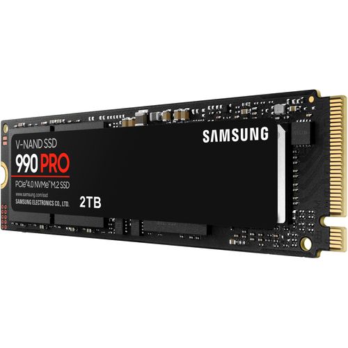 SAMSUNG interne SSD "990 PRO NVMe™ M.2", schwarz, 2 TB, Schreibgeschwindigkeitmaximal 6900 MB/s Lesegeschwindigkeitmaximal 7450 MB/s, Festplatten