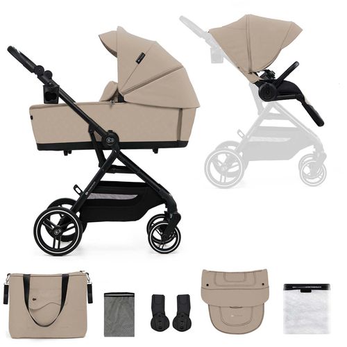 Kombi-Kinderwagen KINDERKRAFT "YOXI 2IN1", Kinder, sand beige, Aluminium, Kinderwagen