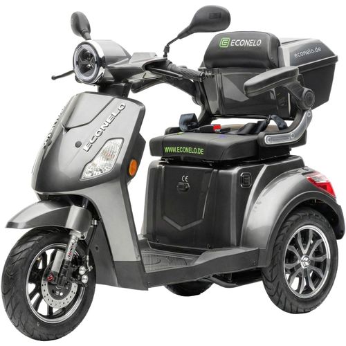 Elektromobil ECONELO "Seniorenmobil P1000, Lithium-Akku, 25 km/h, 1000 Watt", grau, ElektromobileB:67cm H:102cm L:152cm, B:67cm H:102cm L:152cm