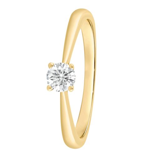Diamantring ONE ELEMENT "Ring aus 585 Gold" Gr. 54, gold, Fingerringe, Damen, 54, 0,25, Diamantring, mit 1 Lab Grown Diamant / Labordiamant 0,25 ct