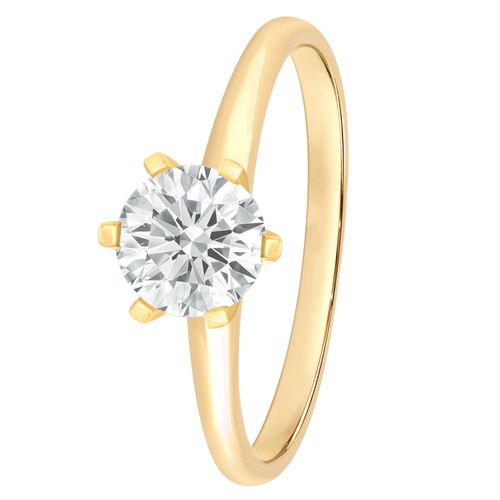 Diamantring ONE ELEMENT "Ring aus 585 Gold" Gr. 54, gold, Fingerringe, Damen, 54, 1, Diamantring, mit 1 Lab Grown Diamant / Labordiamant 1 ct