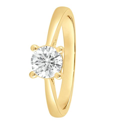 Diamantring ONE ELEMENT "Ring aus 585 Gold" Gr. 56, gold, Fingerringe, Damen, 56, 0,75, Diamantring, mit 1 Lab Grown Diamant / Labordiamant 0,75 ct