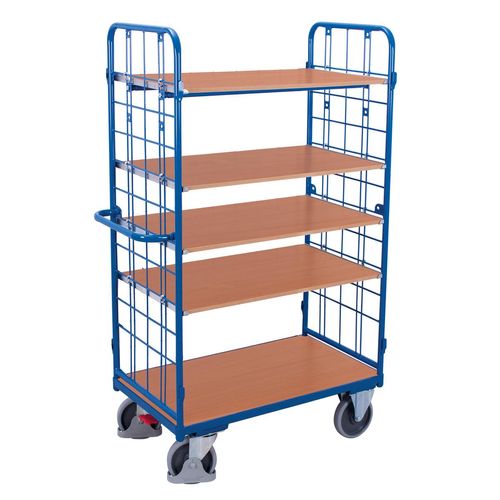 Etagenwagen - 2 Wände - 5 Etagen - (BxT) 700 x 1.000 mm - Traglast 500 kg