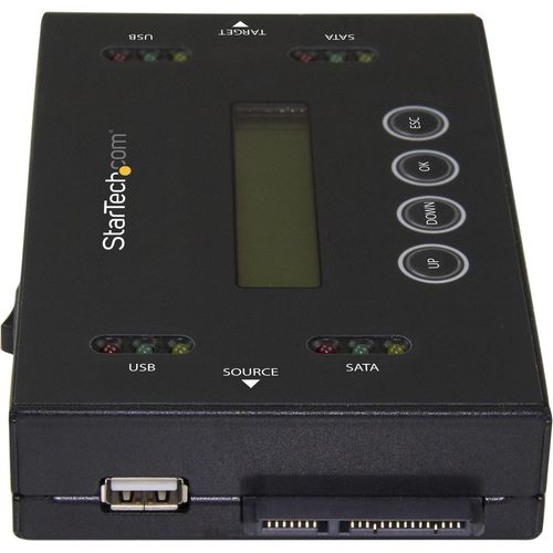 StarTech.com Laufwerks Duplizierer und Löscher für USB Sticks und 2,5 / 3,5" SATA Laufwerke - 1:1 duplizierung plus Cross-interface - Festplatte / USB-Drive-Duplikator - 1 Schächte (Serial ATA-600 / USB) - für P/N: SVA12M5NA