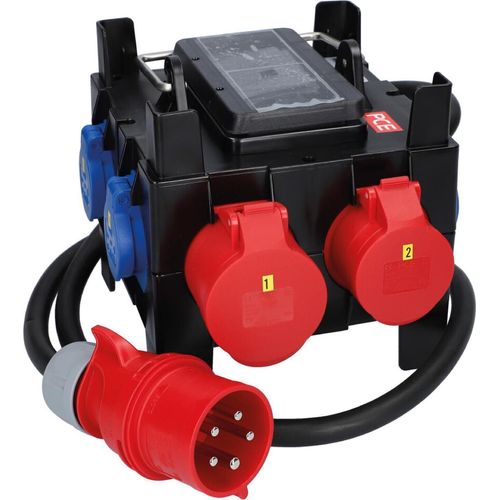 Mobilverteiler, Stromverteiler IMST Modell 5 400V, 32A mit FI-Schalter