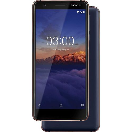 Nokia Smartphone 3.1 13,2cm (5,2 Zoll), 4G, 2GB, 16GB, Farbe: Blau/Kupfer