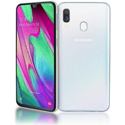 Samsung Smartphone Galaxy A40 15cm (5,9 Zoll), 4GB RAM, 64GB Speicher, Farbe: Weiß