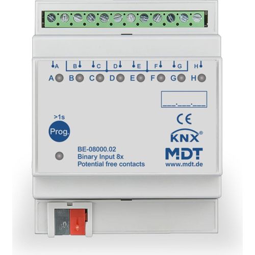 MDT KNX Binäreingang 8fach potentialfrei REG, 1 Stk.