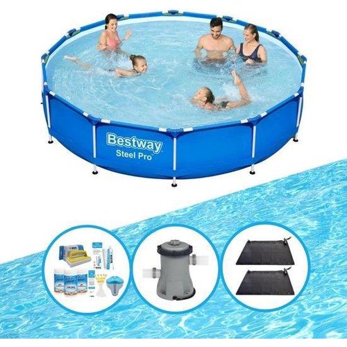 Stahlpool Steel Pro - Billigste Schwimmbecken - 366x76 cm