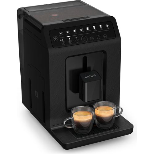 KRUPS Evidence Öko-Design Automatische Espresso- Und Cappuccino-Maschine, Perfekter Geschmack, Quattro Force, One-Touch Tassen Mit Milch, 8 Voreinstellungen Für Getränke, Individuelle Getränkezubereitung, EA897B10