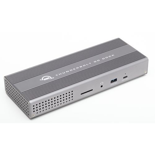 OWC Thunderbolt Go Dock, Andocken, Thunderbolt 4, 90 W, 3,5 mm, 10,100,1000,2500 Mbit/s, Grau