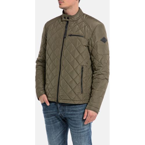 Replay Jacke Kurze Steppjacke mit Stehkragen und Eingrifftaschen