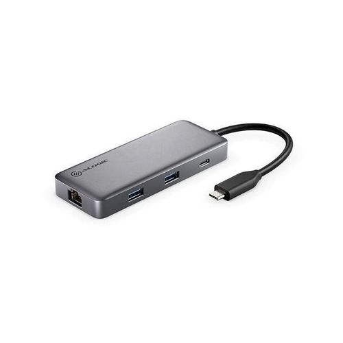 ALOGIC SPARK, USB Typ-C, 100 W, 10,100,1000 Mbit/s, Grau, 8K Ultra HD, 60 Hz