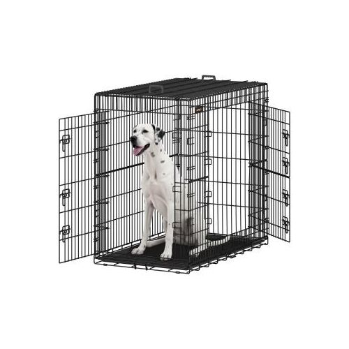 FEANDREA S-XXXL Hundekäfig mit 2 Türen 1,22 m, 74 cm, 1,14 m