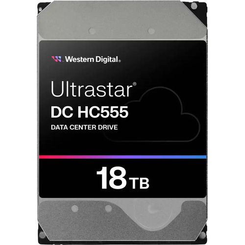 WD Ultrastar DC HC555 - Festplatte - Datencenter - 18 TB - intern - 3.5" (8.9 cm) - SATA 6Gb/s - 7200 rpm - Puffer: 512 MB
