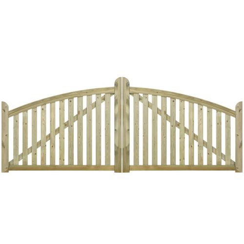 Plus Doppeltor Ligno druckimprägniert 300 x 88/118 cm