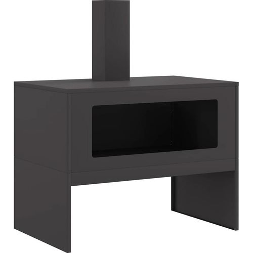 Feuerstelle Schwarz 80 x 50 x 96 cm Kaltgewalzter Stahl