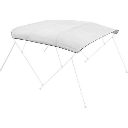 4-Bogen-Boots-Bimini-Verdeck 96" L x (97"-103") B Markisenverdeck-Ersatz hellgrau