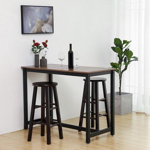 Industrielle Arbeitsplatte - Braun-schwarz - Met Industrie-Design