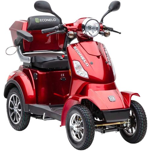Elektromobil ECONELO "Seniorenmobil P4000, Blei-Akku, 25 km/h, 1000 Watt", rot, ElektromobileB:70cm H:100cm L:146cm, B:70cm H:100cm L:146cm