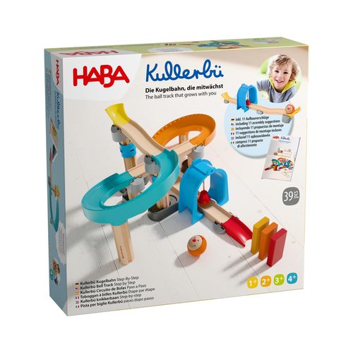 Kugelbahn HABA "Kullerbü - Step-By-Step", bunt, Kugelbahnen, Baby, Holz