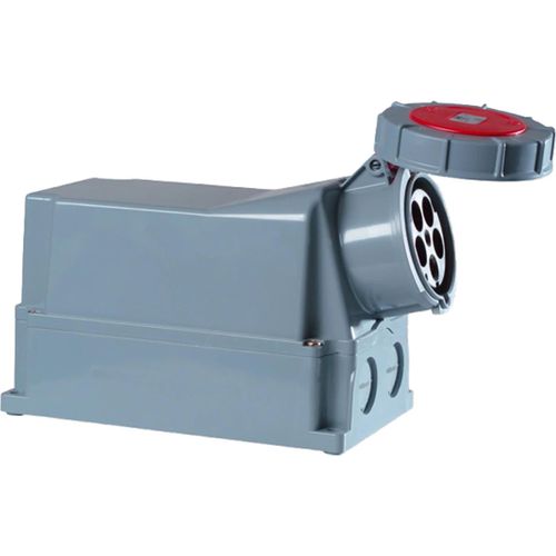 PC ELECTRIC CEE Wandsteckdose, 125A, 5p, 6h, IP67, 1 Stk.