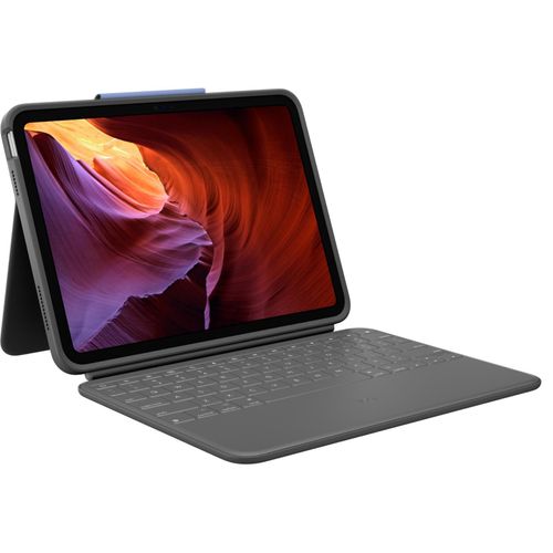 Logitech Rugged Folio, QWERTZ, Schweiz, 1,8 cm, 1,2 mm, Apple, iPad (7. Generation) iPad (8. Generation) iPad (9. Generation) iPad (10. Generation) iPad (A16)