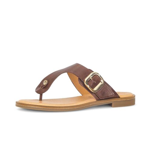 Zehentrenner GABOR "Zehentrenner", Damen, Gr. 38,5, braun, Schuhe Zehentrenner