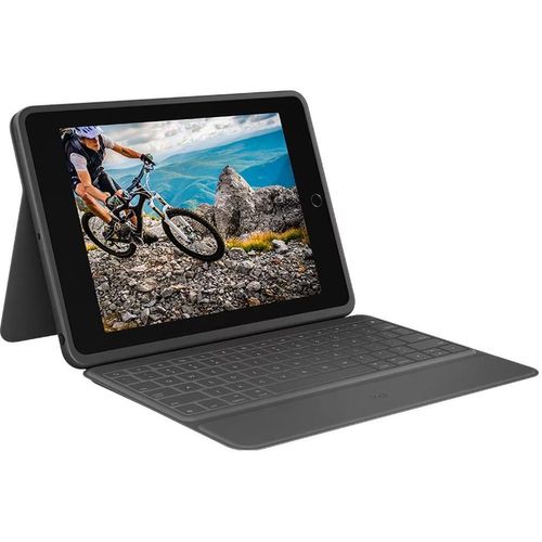 Logitech Rugged Folio, QWERTY, UK Englisch, 1,8 cm, 1,2 mm, Apple, iPad (7. Generation) iPad (8. Generation) iPad (9. Generation) iPad (10. Generation) iPad (A16)