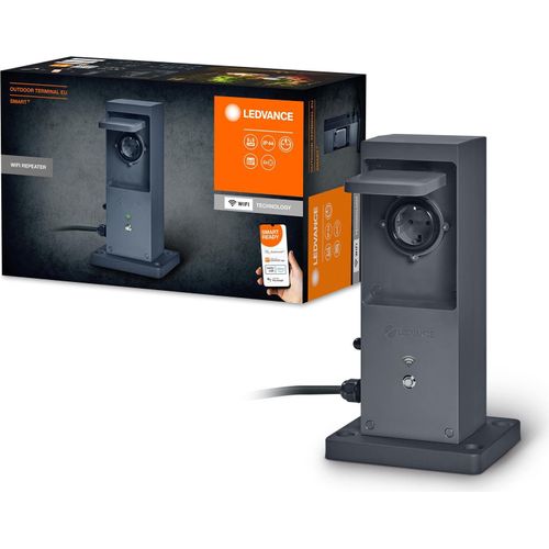 LEDVANCE SMART+ WiFi Outdoor Terminal mit Repeater und 2 Steckdosen für den Auße