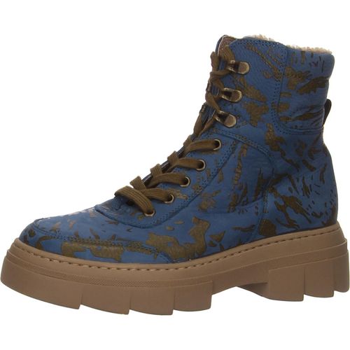 Waldläufer Schnür-,Zug-u.Schnallenstiefel in blau, Gr. 7.5