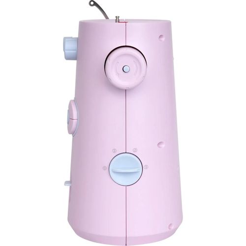 Mini Nähmaschine FHSM-398 - Elektrisch tragbar - 5 Sticharten - LED-Beleuchtung - Doppelter Faden - Fußpedal - Pink - EU-Stecker